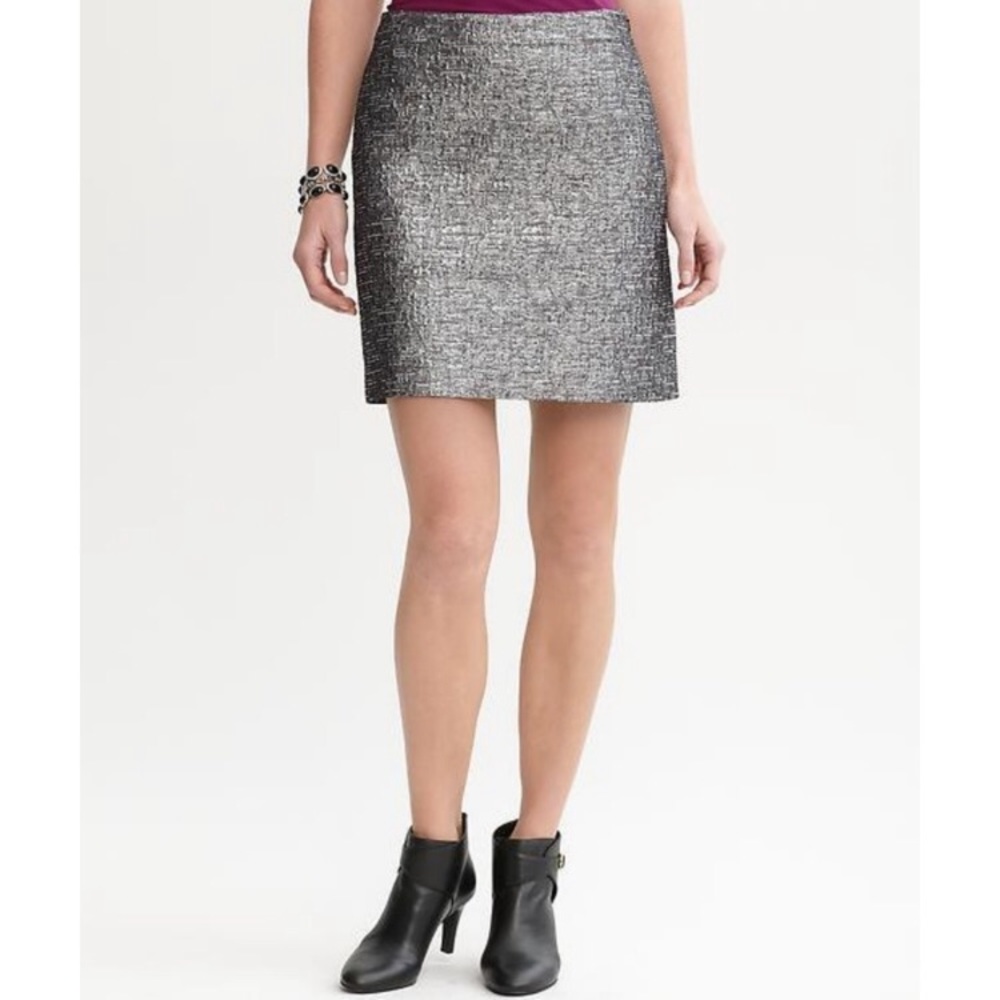 NWT Banana Republic Metallic Skirt-